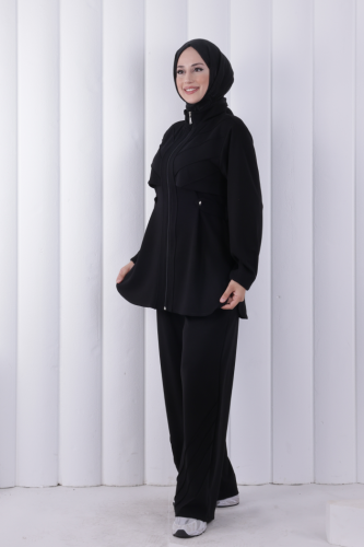 Belden Oturtmalı Oysho Takım 1210 Siyah - 2