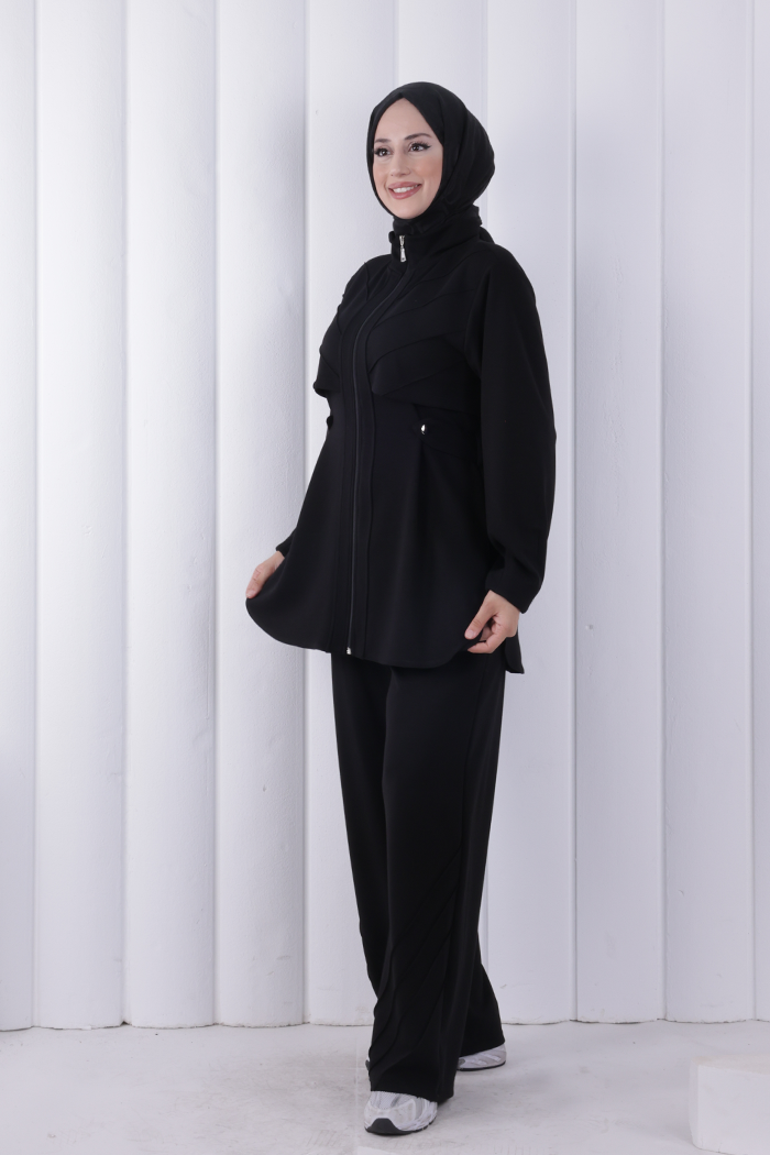 Belden Oturtmalı Oysho Takım 1210 Siyah - 2