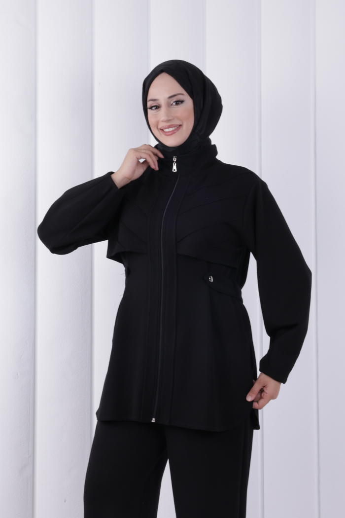Belden Oturtmalı Oysho Takım 1210 Siyah - 4