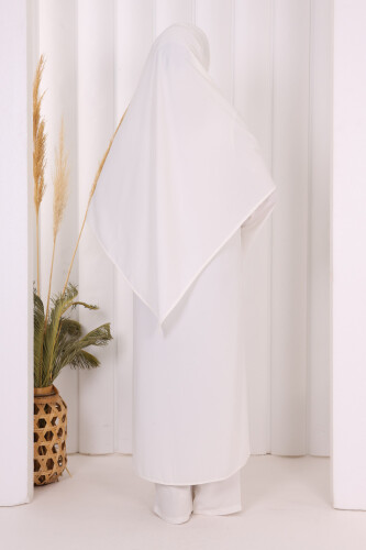 Biyeli Pantolonlu Tunik Takım 8001 Ekru - 5