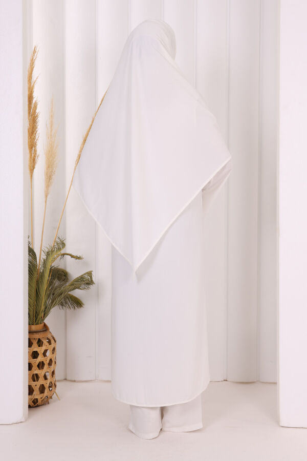 Biyeli Pantolonlu Tunik Takım 8001 Ekru - 5