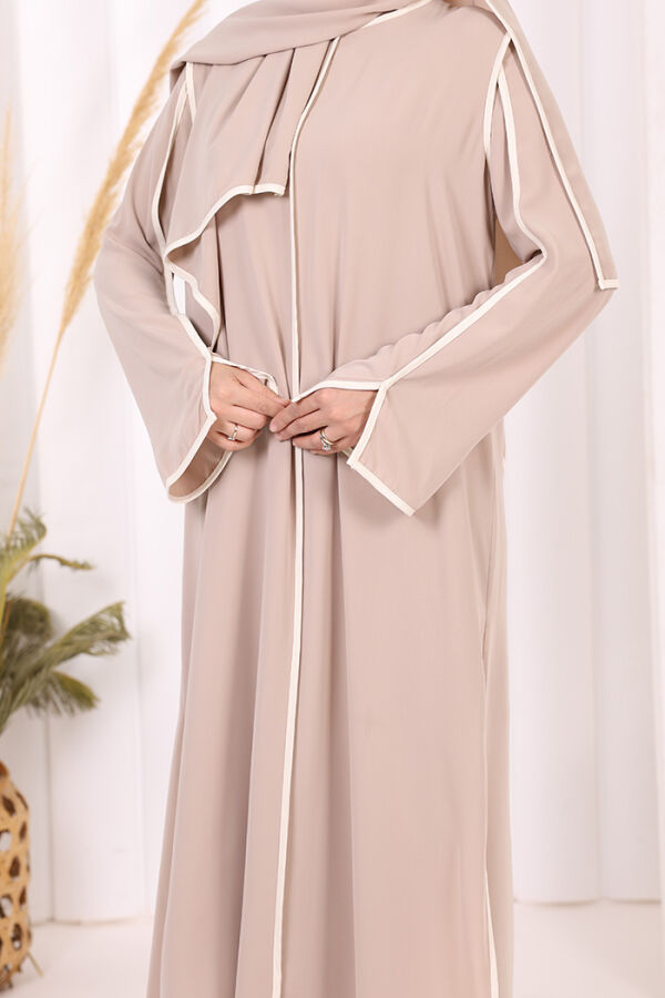 Biyeli Pantolonlu Tunik Takım 8001 Vizon - 6