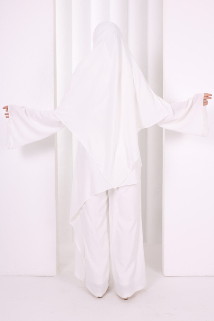Çapraz Tunik Üçlü Takım 8037 Ekru - 4