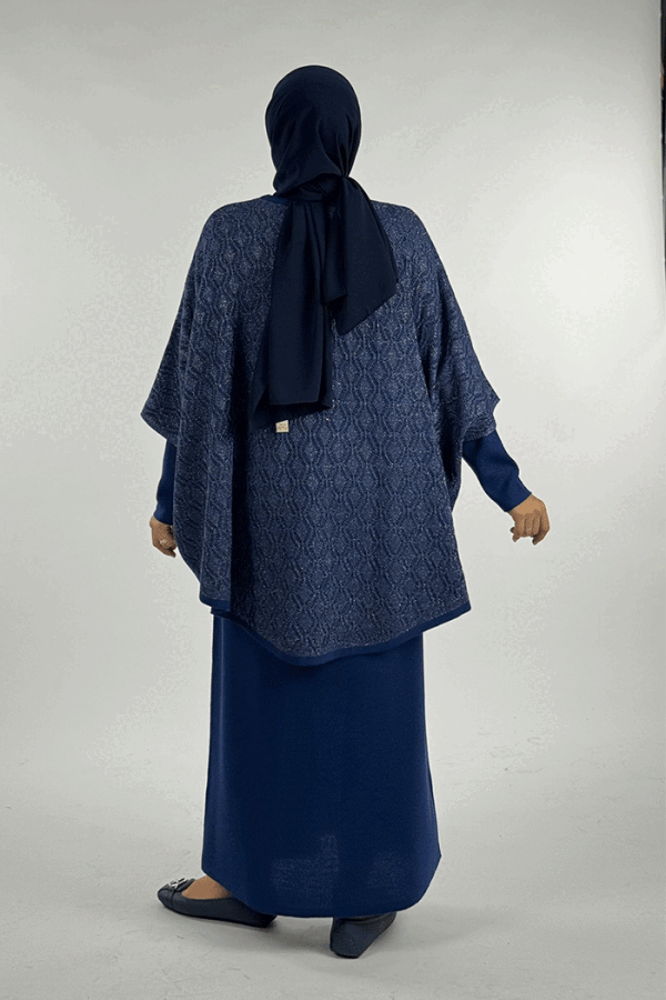 Dantel Desenli Panço 18325 Lacivert - 2