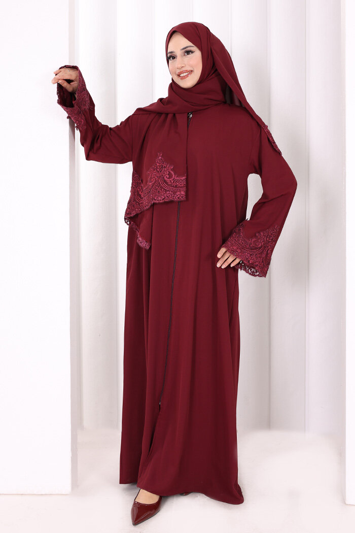 Dantelli Namaz Feracesi 6093 Mürdüm - 1