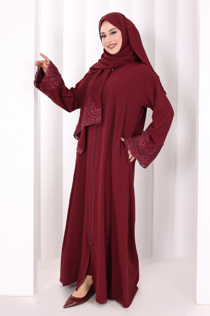 Dantelli Namaz Feracesi 6093 Mürdüm - 3