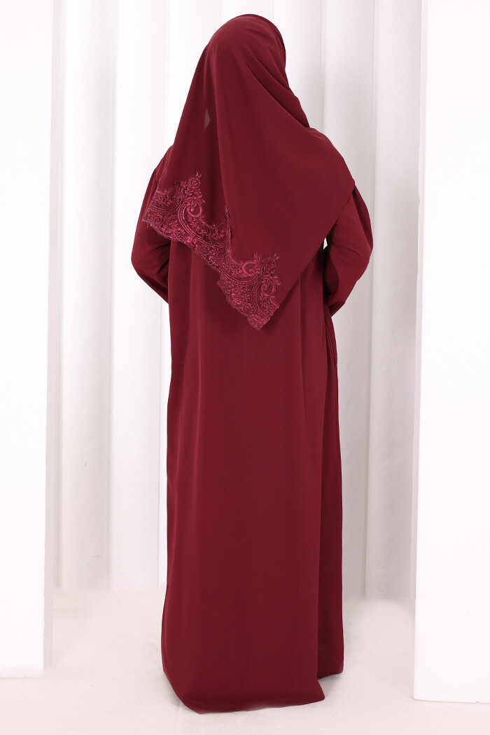 Dantelli Namaz Feracesi 6093 Mürdüm - 4