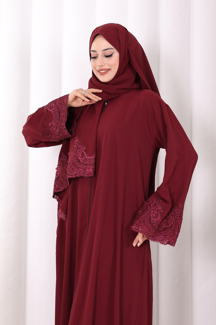 Dantelli Namaz Feracesi 6093 Mürdüm - 5