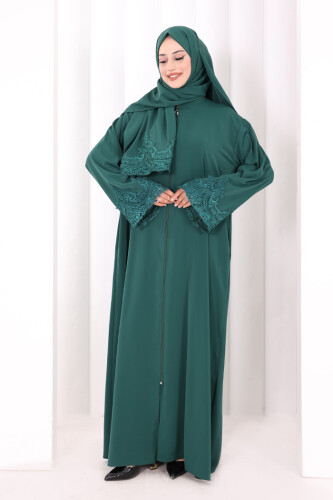 Dantelli Namaz Feracesi 6093 Zümrüt