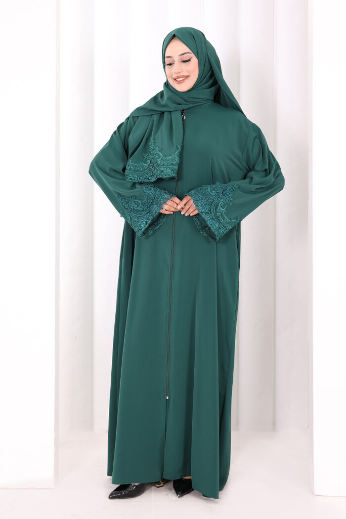 Dantelli Namaz Feracesi 6093 Zümrüt - 1