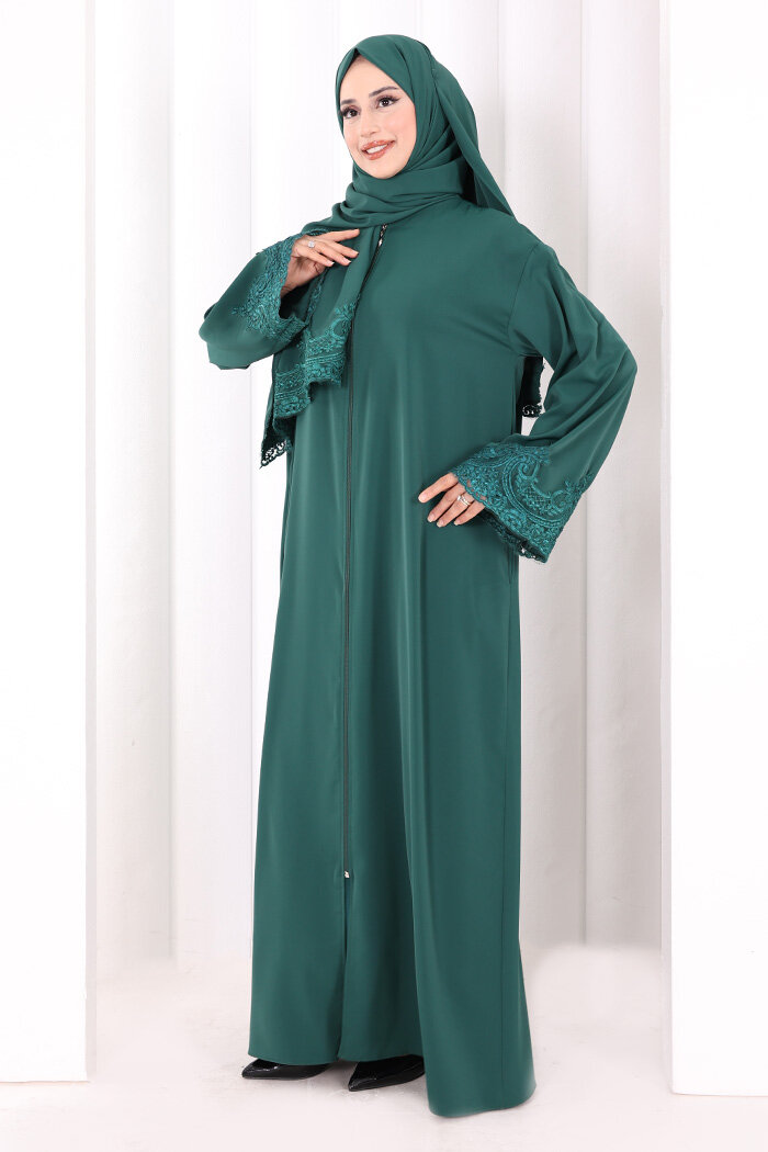 Dantelli Namaz Feracesi 6093 Zümrüt - 2