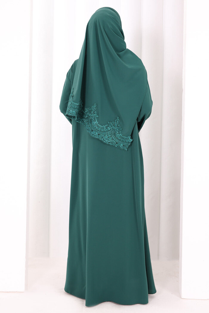 Dantelli Namaz Feracesi 6093 Zümrüt - 4