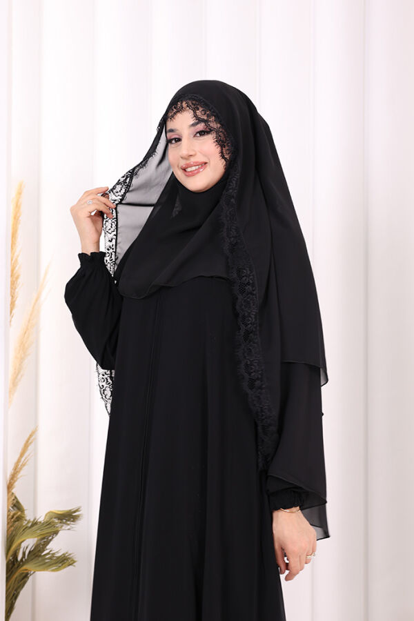 Dantelli Sufle 6069 Siyah - 3