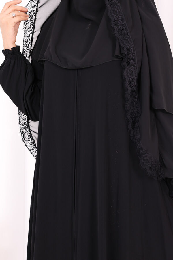 Dantelli Sufle 6069 Siyah - 5