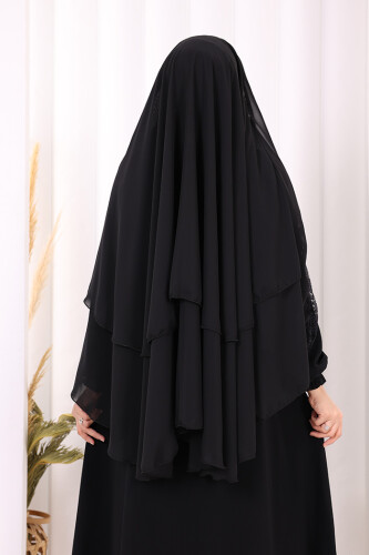 Dantelli Sufle 6069 Siyah - 6