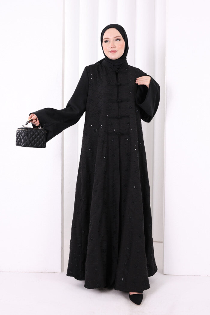 Desenli İkili Takım 7085 Siyah - 2