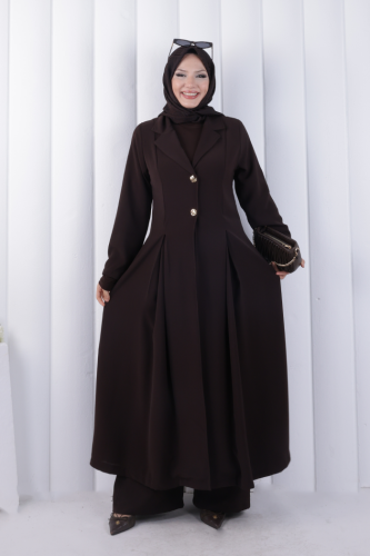 Ceket ve Pantolon Takım 1235 Kahverengi
