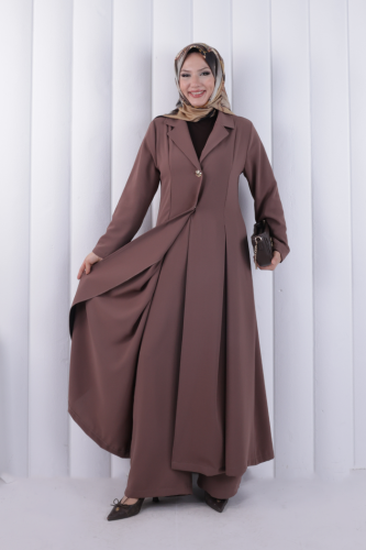 Ceket ve Pantolon Takım 1235 Vizon