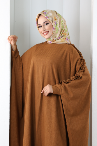 Fırfırlı Yarasakol Takım 8706 Kahverengi - 5