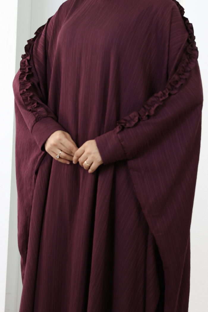 Fırfırlı Yarasakol Takım 8706 Mürdüm - 6
