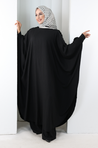 Fırfırlı Yarasakol Takım 8706 Siyah