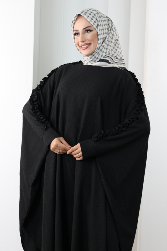 Fırfırlı Yarasakol Takım 8706 Siyah - 5
