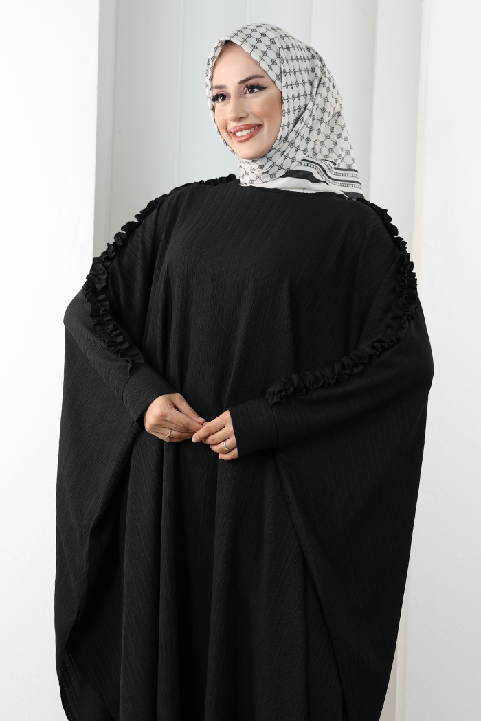 Fırfırlı Yarasakol Takım 8706 Siyah - 5
