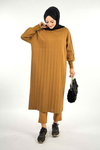Fitilli Triko Tunik 18302 Taba 