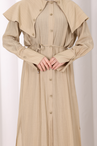 Geniş Yakalı İkili Takım 8036 Fıstık Yeşili - 5