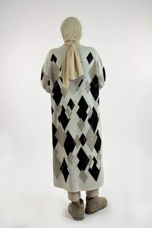 Geometrik Desen Tunik 18316 Taş - 2