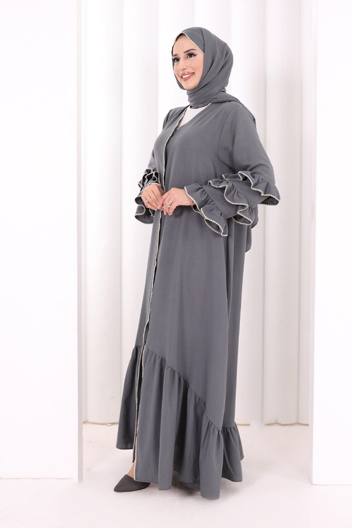 Hac Umre Ferace ŞAL HEDİYE   70018 Antrasit - 3