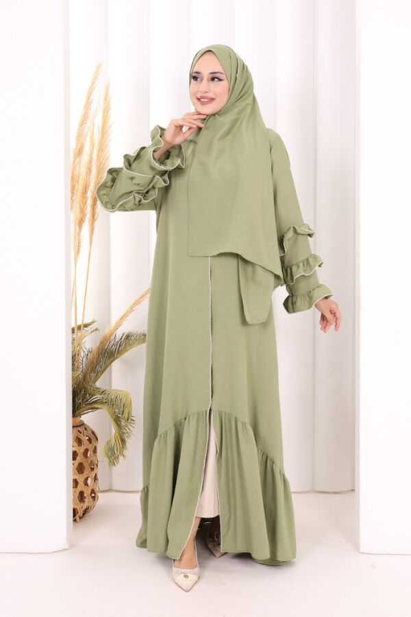 Hac Umre Ferace ŞAL HEDİYE 70018 Yağ Yeşili - 2