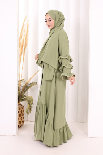 Hac Umre Ferace ŞAL HEDİYE 70018 Yağ Yeşili - 3