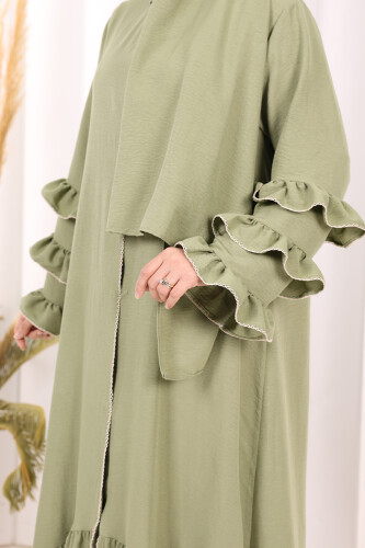 Hac Umre Ferace ŞAL HEDİYE 70018 Yağ Yeşili - 6