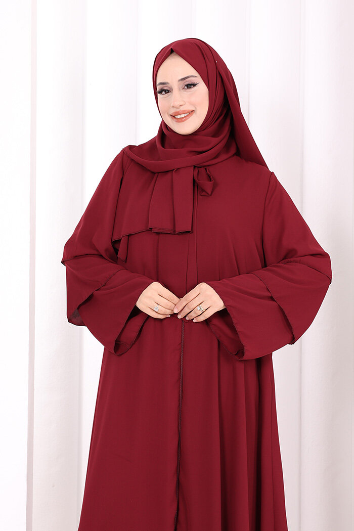 Hac Umre Ferace ŞAL HEDİYE   7052 Bordo - 4