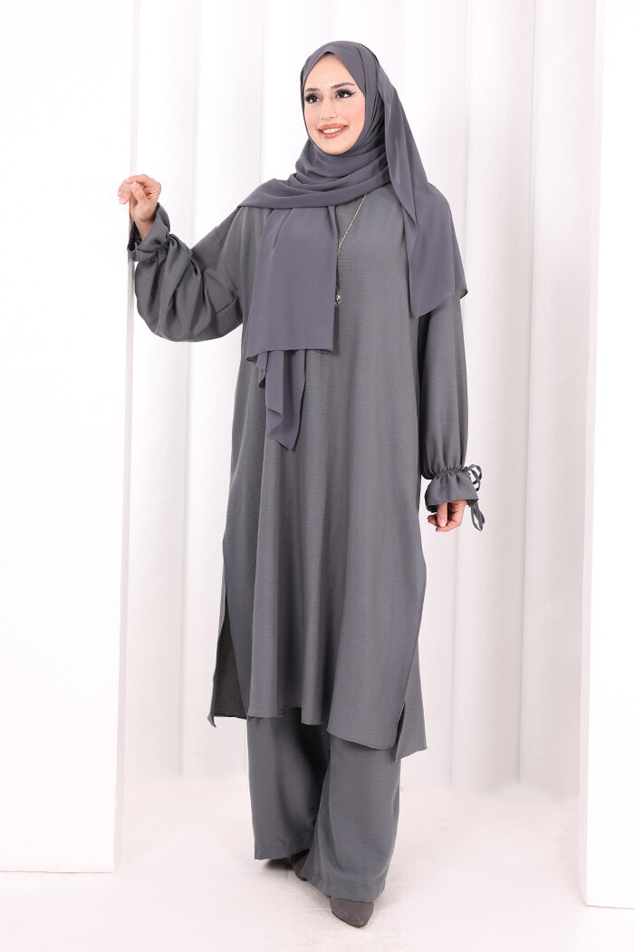 İkili Pantolonlu Takım 8029 Antrasit - 2