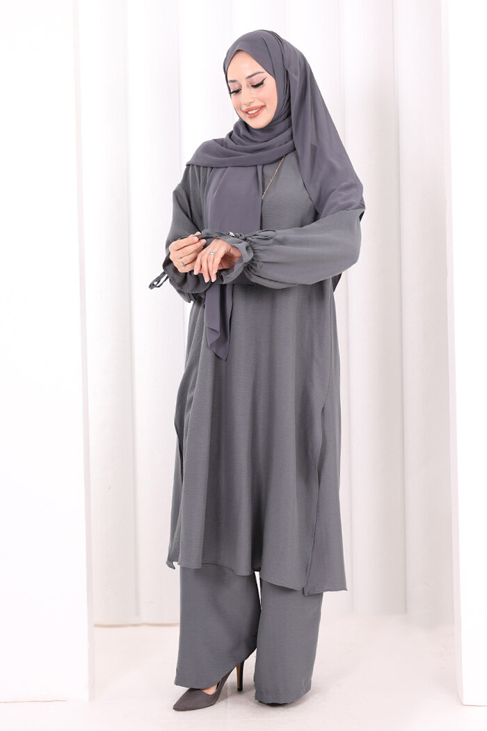 İkili Pantolonlu Takım 8029 Antrasit - 3