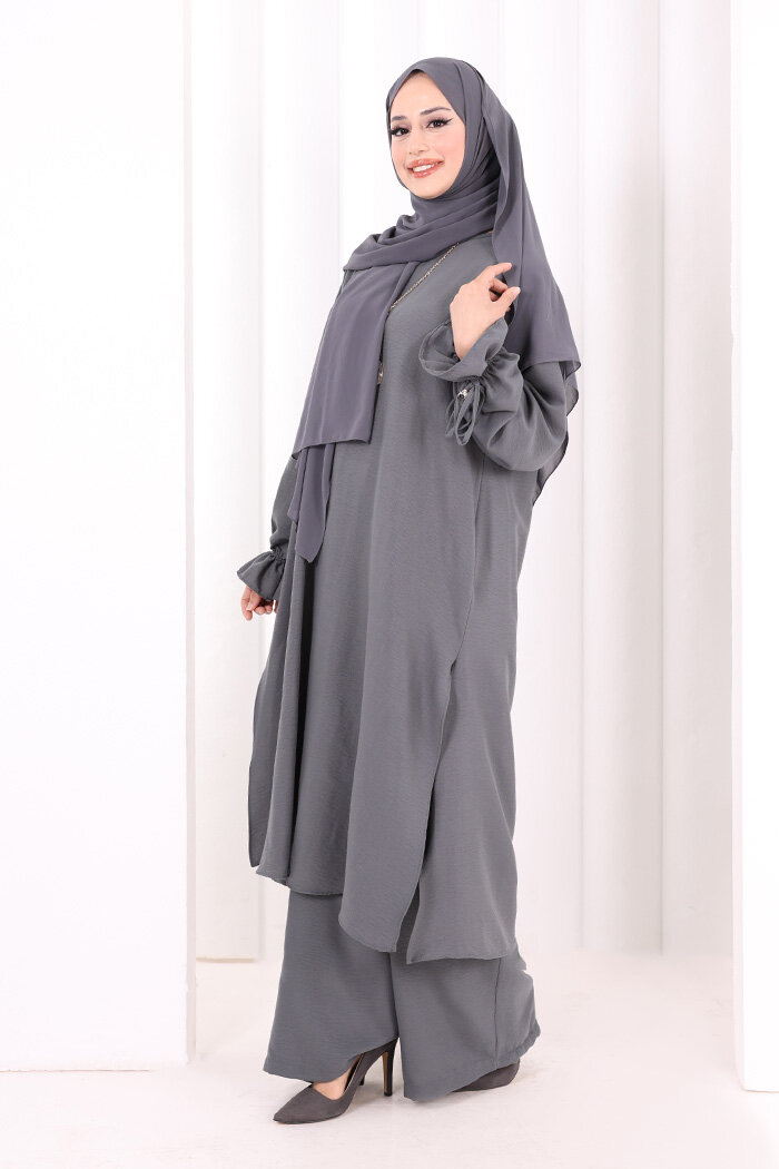 İkili Pantolonlu Takım 8029 Antrasit - 5