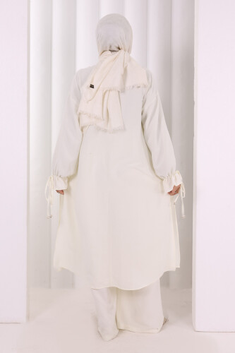 İkili Pantolonlu Takım 8029 Ekru - 4