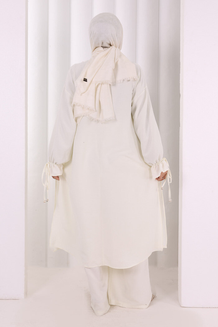 İkili Pantolonlu Takım 8029 Ekru - 4