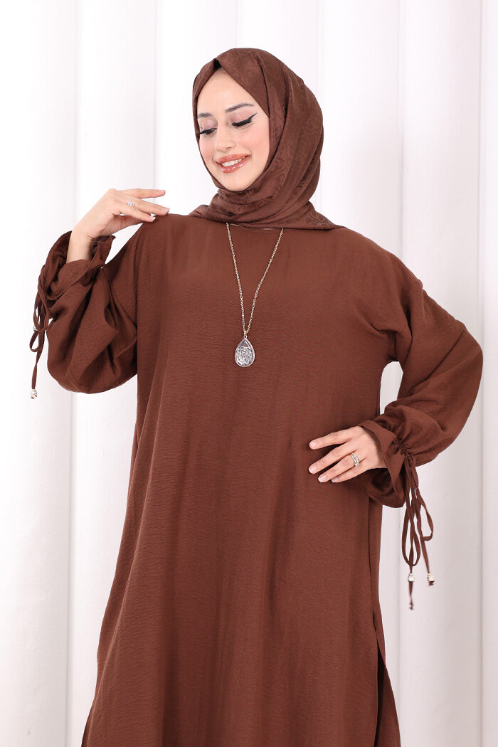 İkili Pantolonlu Takım 8029 Kahverengi - 6