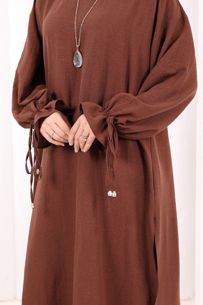 İkili Pantolonlu Takım 8029 Kahverengi - 7