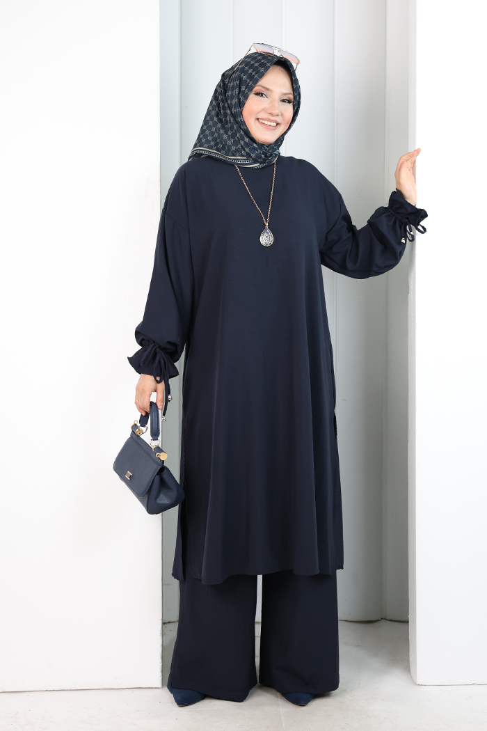 İkili Pantolonlu Takım 8029 Lacivert - 1