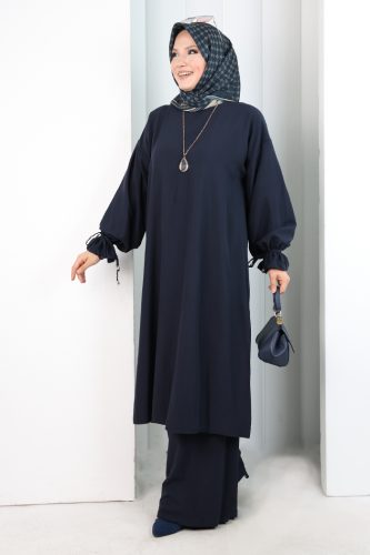 İkili Pantolonlu Takım 8029 Lacivert - 2