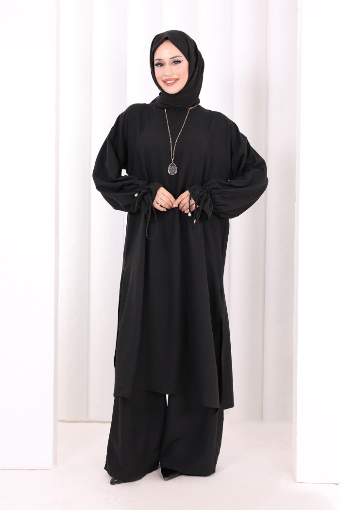 İkili Pantolonlu Takım 8029 Siyah - 2