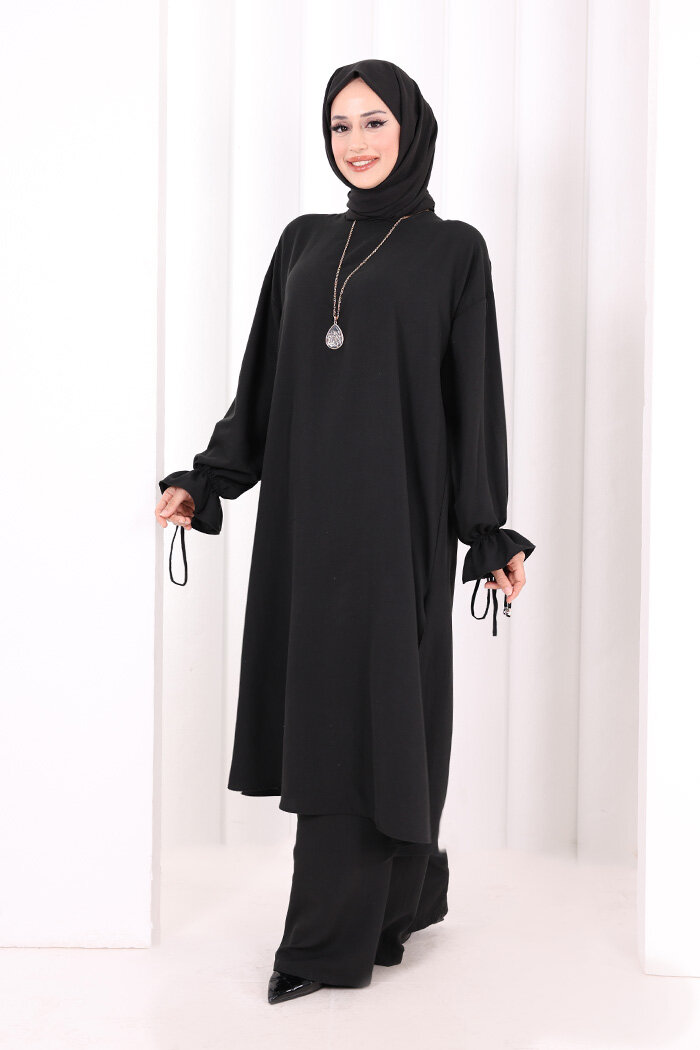 İkili Pantolonlu Takım 8029 Siyah - 3