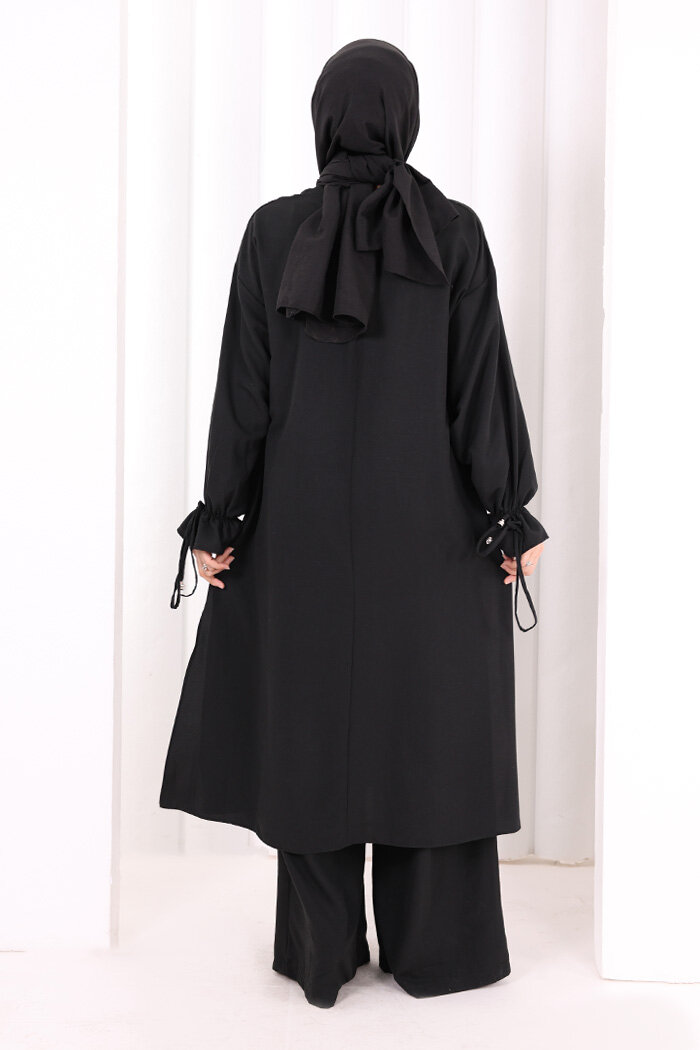 İkili Pantolonlu Takım 8029 Siyah - 5