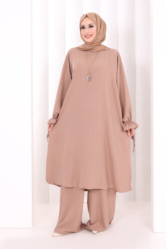 İkili Pantolonlu Takım 8029 Somon 