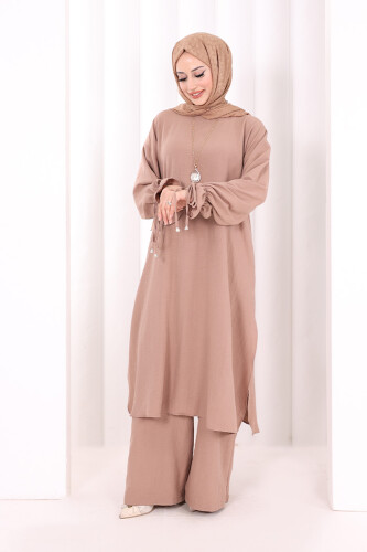 İkili Pantolonlu Takım 8029 Somon - 2