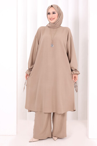 İkili Pantolonlu Takım 8029 Vizon